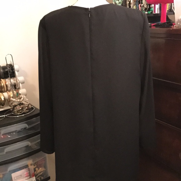 Liz Claiborne Night Black Beaded Formal Top, size 16 - Picture 6 of 11